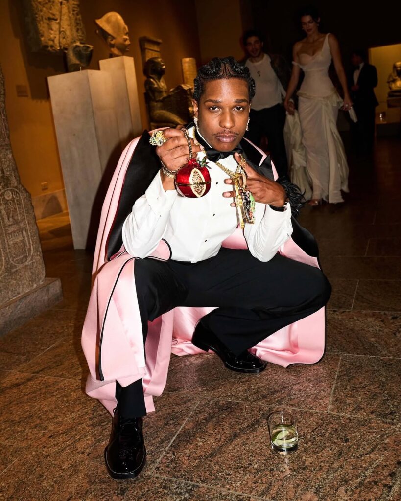 A$AP Rocky's hyper-rare Chanel pomegranate minaudière at the 2026 Met Gala — the bags-as-jewelry trend taking over luxury resale